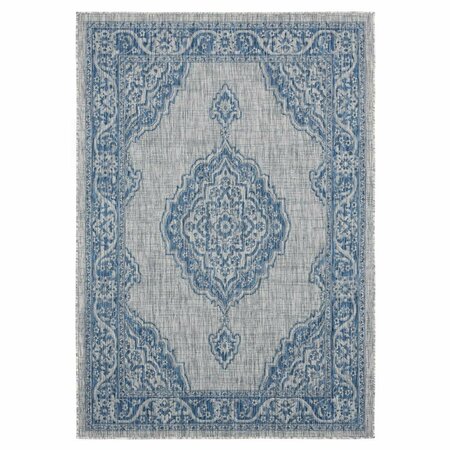 UNITED WEAVERS OF AMERICA 5 ft. 3 in. x 7 ft. 6 in. Augusta Sant Andrea Blue Rectangle Area Rug 3900 10260 69